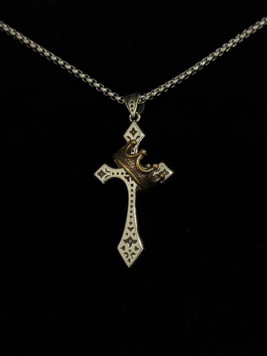Naszyjnik Korona na Krzyżu